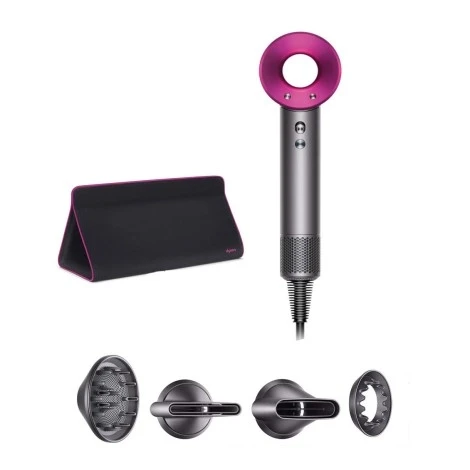 Фен Dyson Supersonic HD03, Фуксия, 4 насадки + Чехол